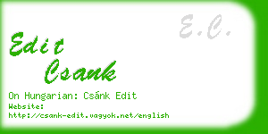 edit csank business card